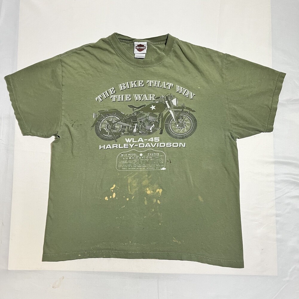 Vintage Harley-Davidson Mens Biker Honolulu HI Pearl Harbor Thrashed Shirt XL